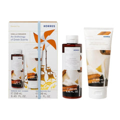 Korres Promo Vanilla Cinnamon Renewing Αφρόλουτρο, 250ml & Vanilla Cinnamon Smoothing Milk Ενυδατικό Γαλάκτωμα Σώματος, 200ml, 1σετ
