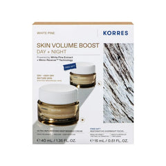 Korres Promo White Pine Ultra Replenishing Deep Wrinkle Κρέμα Ημέρας για Αναπλήρωση Όγκου, 40ml & Δώρο Restorative Overnight Facial Κρέμα Νύχτας, 15ml, 1σετ
