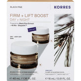 Korres Promo Black Pine Bounce Firming Intense Moisturizer Κρέμα Σύσφιξης Ημέρας, 40ml & Δώρο Pump-Up Sleeping Facial Κρέμα Σύσφιξης Νύχτας, 15ml, 1σετ
