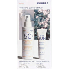 Korres Promo Hydrating Suncare Ritual Υψηλή Αντηλιακή Προστασία με Yoghurt Αντηλίακό Spray για Πρόσωπο & Σώμα SPF50+, 150ml & Yoghurt Cooling After Sun Gel για Ενυδάτωση & Καταπράυνση, 50ml, 1σετ