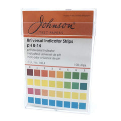 Johnson Test Papers Universal Indicator Strips Ph 0-14, Πεχαμετρικές Ταινίες, 100 ταινίες