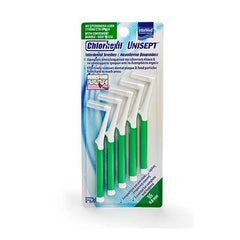 Intermed Chlorhexil Interdental Brushes SS 0,8mm Μεσοδόντια Βουρτσάκια Πράσινα, 5τμχ