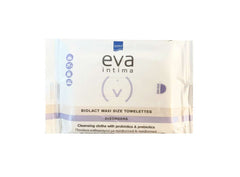 Intermed Eva Intima Biolact Maxi Size Towelettes Πανάκια Καθαρισμού της Ευαίσθητης Περιοχής, 10τεμ
