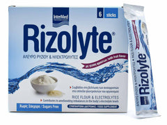 Intermed Rizolyte Άλευρο Ρυζιού και Ηλεκτρολύτες κατά της Διάρροιας, 6 φακελάκια