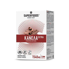 Superfoods Κανέλα Extra Συμπλήρωμα Διατροφής για τη Διατήρηση Φυσιολογικών Επιπέδων Γλυκόζης, 50caps