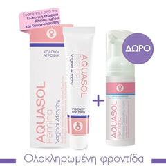 Galenica Promo Aquasol Femina Vaginal Atrophy Κρέμα για την Κολπική Ατροφία, 30ml & Δώρο Aquasol Femina Intimate Cleansing Foam Αφρός Καθαρισμού, 40ml, 1σετ