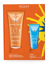 Vichy Promo Capital Soleil Invisible Hydrating Protective Milk SPF50+, 300ml & After Sun Milk 100ml
