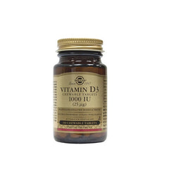 Solgar Vitamin D3 1000iu Μασώμενα Δισκία 100tabs