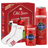 Old Spice Promo Footballer Captain Αποσμητικό Στίκ, 50ml & Αφρόλουτρο & Σαμπουάν, 250ml & Δώρο Κάλτσες, 1τεμ, 1σετ