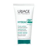 Uriage Hyseac Mattifying Fluid SPF50+ Λεπτόρρευστη Αντιηλιακή Κρέμα με Ματ Αποτέλεσμα για Λιπαρή προς Μικτή Επιδερμίδα, 50ml