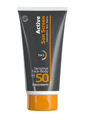 FREZYDERM ACTIVE SUN SCREEN SENSITIVE FACE - BODY SPF 50
