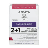 Apivita Promo Κάψουλες για Υγιή Μαλλιά & Νύχια 2+1 Δώρο, (3x30caps) 90caps