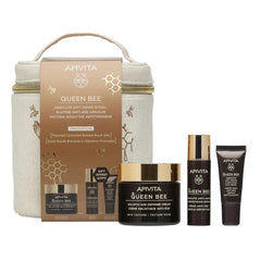 Apivita Promo Queen Bee Ρουτίνα Απόλυτης Αντιγήρανσης με Queen Bee Αντιγηραντική Κρέμα Πλούσιας Υφής, 50ml & Δώρο Queen Bee Serum Αντιγηραντικός Ορός Προσώπου, 10ml, Κρέμα Ματιών, 5ml & Νεσεσέρ, 1τεμ, 1σετ