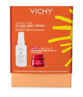 Vichy Promo Capital Soleil UV- Age Daily SPF50+ Αντηλιακό Προσώπου με Χρώμα, 40ml & Δώρο Liftactiv Collagen Specialist 16 Κρέμα Ημέρας, 15ml, 1σετ
