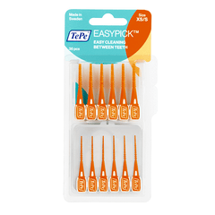 TePe EasyPick XS/S Ενισχυμένη Ελαστική Οδοντογλυφίδα, 36τεμ, πορτοκαλί