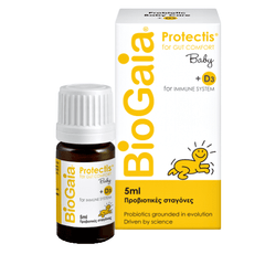 BioGaia ProTectis Baby Drops + D3, Προβιοτικό σε σταγόνες για την Αντιμετώπιση των Κολικών του 1ου τριμήνου στα Βρέφη 5ml