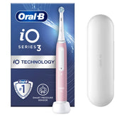 Oral-B iO Series 3 Magnetic Pink Ηλεκτρική Οδοντόβουρτσα & Θήκη, 1τεμ
