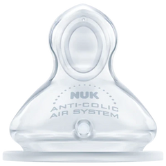 Nuk First Choice+ Θηλές Σιλικόνης No Colic 6-18m, 2τεμ