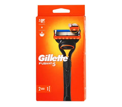 Gillette Fusion 5 Λαβή Ξυριστικής Μηχανής, 1τεμ & Ανταλλακτικές Κεφαλές, 2τεμ