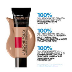 La Roche-Posay Toleriane Full Coverage Corrective Fluid Foundation No.9,5 Για Άμεση, Πολύ Υψηλή Κάλυψη