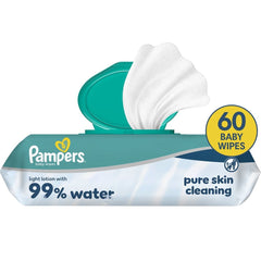 Pampers 99% Water Baby Wipes 60 Τεμάχια