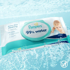 Pampers 99% Water Baby Wipes 60 Τεμάχια
