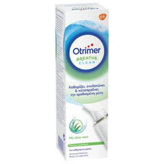 Otrimer Breathe Clean με Aloe Vera Φυσικό Ισότονο Διάλυμα Θαλασσινού Νερού - Μέτριος Ψεκασμός, 100ml