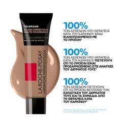 La Roche-Posay Toleriane Full Coverage Corrective Fluid Foundation No.15 Για Άμεση, Πολύ Υψηλή Κάλυψη