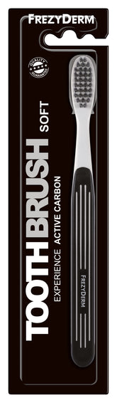 Frezyderm Toothbrush Experience Active Carbon Soft Μαλακή Οδοντόβουρτσα με Ίνες Ενεργού Άνθρακα, 1τεμ