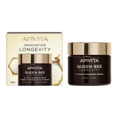 Apivita Queen Bee Absolute Anti-Aging & Regenerating Longevity Light Day Cream Ελαφριά Κρέμα Ημέρας Απόλυτης Αντιγήρανσης, 50ml
