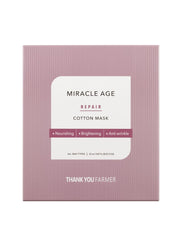 Thank You Farmer Miracle Age Repair Cotton Mask Υφασμάτινη Μάσκα Προσώπου Αντιγήρανσης & Θρέψης, 25ml