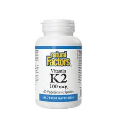 Natural Factors Vitamin K2 100mcg 60 Caps