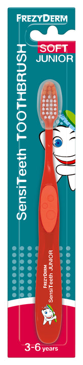 Frezyderm Sensiteeth Junior Toothbrush Soft Orange Μαλακή Οδοντόβουρτσα για 3-6 Ετών, 1τεμ
