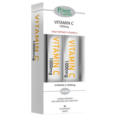 Power Health Vitamin C 1000mg με Γλυκαντικό από Στέβια 20eff.tabs + Δώρο Vitamin C 1000mg με Γλυκαντικό από Στέβια 20eff.tabs