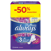 '-50% Always Platinum Night (Μέγεθος 3) 16 Σερβιέτες