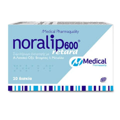 Pharmaquality Noralip 600 Retard 20 δισκία