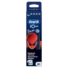 Oral-B iO Kids Marvel Spiderman Ανταλλακτικές Κεφαλές Ηλεκτρικής Οδοντόβουρτσας 6y+, 4τεμ