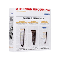 Korres Barber's Essentials with After-Shave, 125ml & Anti-Aging Cream, 50ml & Cleanser, 20ml