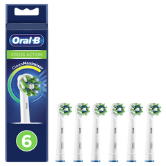 Oral-B CrossAction Ανταλλακτικές Κεφαλές Ηλεκτρικής Οδοντόβουρτσας, 6 τμχ