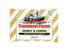 FISHERMAN'S FRIEND Honey-Lemon για τον Ερεθισμένο Λαιμό (Χωρίς Ζάχαρη) 12 x 25gr