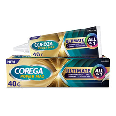 Corega Ultimate All-In-One Στερεωτική Κρέμα Τεχνητής Οδοντοστοιχίας για Ακόμα Μεγαλύτερη Δύναμη Μασήματος, 40g