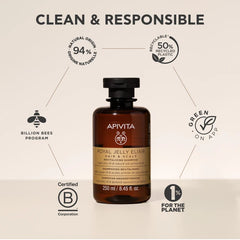 Apivita Royal Jelly Elixir Σαμπουάν Αναζωογόνησης, 250ml