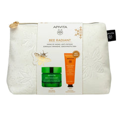 Apivita Promo Bee Radiant με Αντιγηραντική Κρέμα Πλούσιας Υφής, 50ml & Δώρο Μάσκα Προσώπου με Πορτοκάλι για Λάμψη, 50ml & Νεσεσέρ, 1τεμ, 1σετ