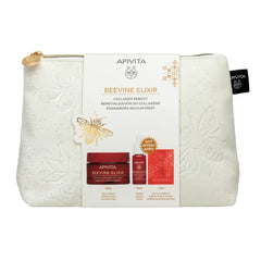 Apivita Promo Beevine Elixir με Αντιρυτιδική Κρέμα Πλούσιας Υφής για Σύσφιξη & Lifting, 50ml & Δώρο Ορός Σύσφιξης, 10ml, Κρέμα για Μάτια & Χείλη, 1.5ml & Νεσεσέρ, 1τεμ, 1σετ