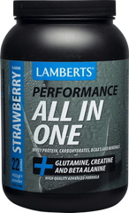Lamberts Performance All-In-One Whey Protein Πρωτεΐνη Ορού Γάλακτος με Γεύση Φράουλα, 1450g