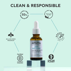 Apivita Just Bee Clear Serum Ορός Λείανσης για Ατέλειες & Σημάδια Ακμής, 30ml