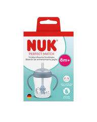 Nuk εκπαιδευτικό ποτηράκι με καλαμάκι perfect match 8m+ 150ml pengiun