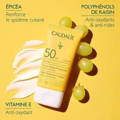 Caudalie Very High Protection Cream Αντηλιακή Κρέμα Προσώπου SPF50+, 50ml