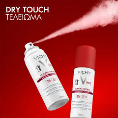 Vichy Clinical Control 96h Αποσμητικό Σπρέι για 96 Ώρες Προστασίας, 125ml