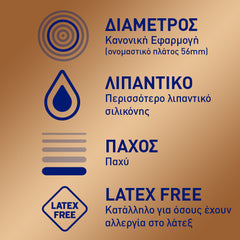 Durex Προφυλακτικά Πολύ Λεπτά Χωρίς Λάτεξ Real Feel Κανονική Εφαρμογή, 12 τεμάχια